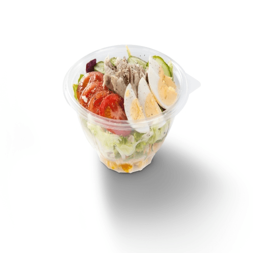 Salad with mackerel and mango