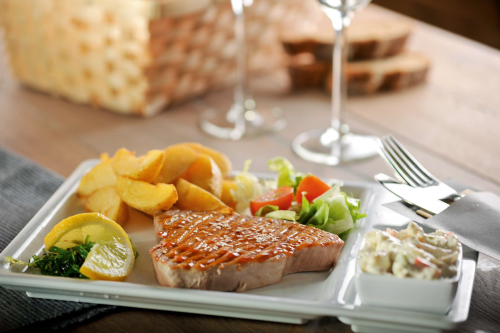Menu grilled tuna