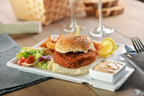 Menu roll cod burger