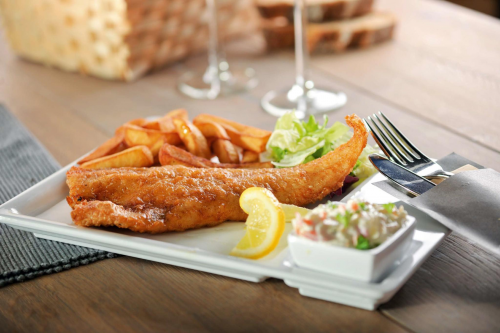 Menu hake fillet