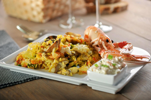 Menu paella