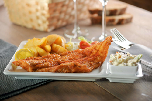 Menu plaice fillets
