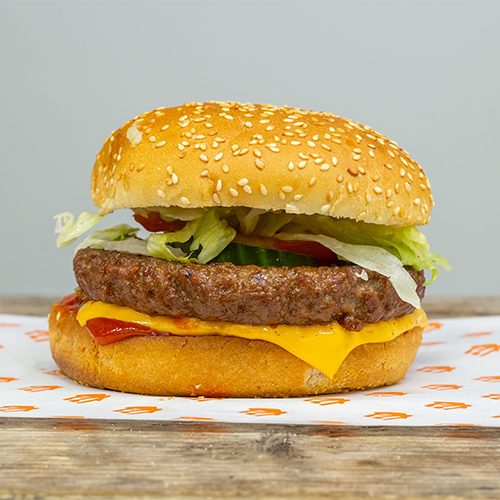 American cheese burger