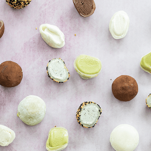 Mochi chocolate moons