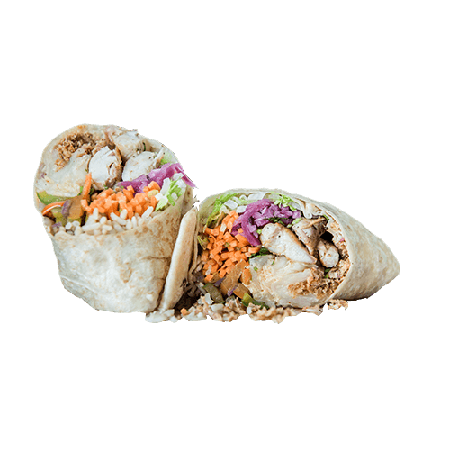 Roll large Asian chicken