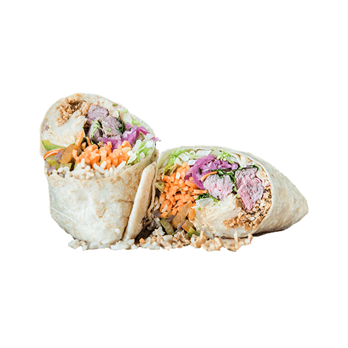 Roll large Asian steak