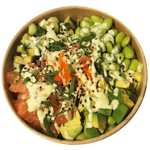 Poke salmon wasabi