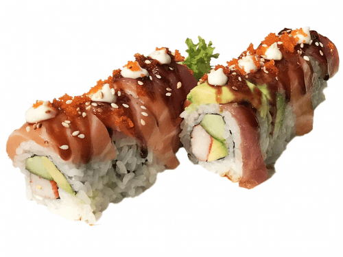Uramaki rainbow roll