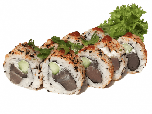Uramaki spicy maguro roll