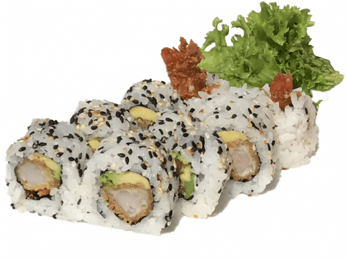 Uramaki tempura ebi roll