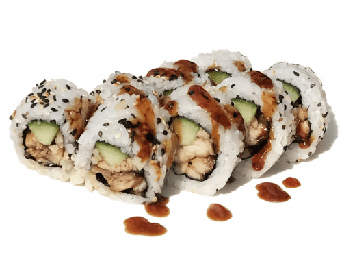 Uramaki yakitori roll