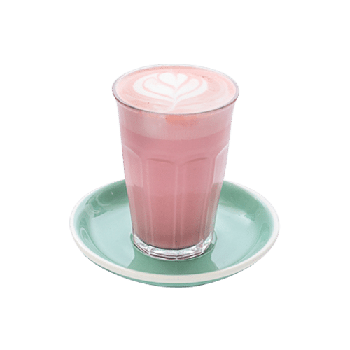 Beetroot almond latte