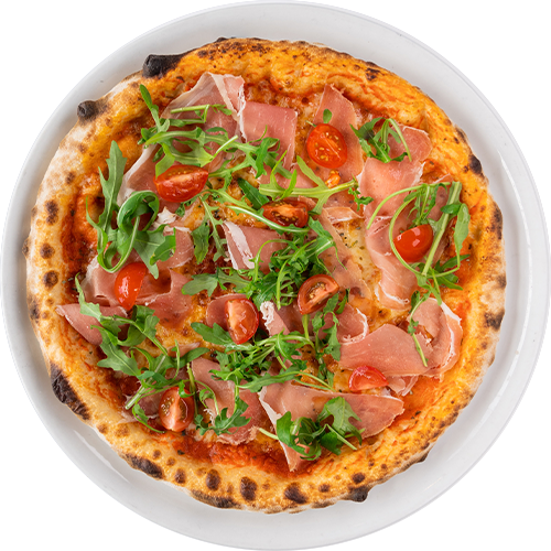Pizza prosciutto e rucola