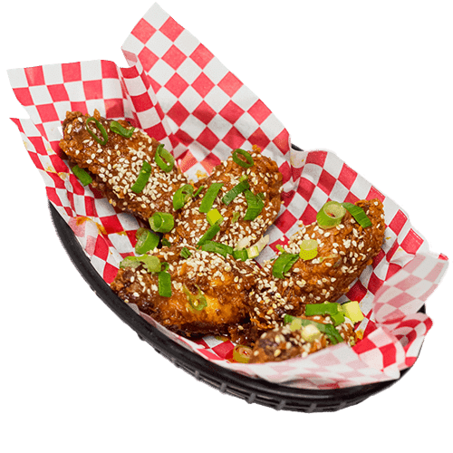 Kimchi honey butter wings