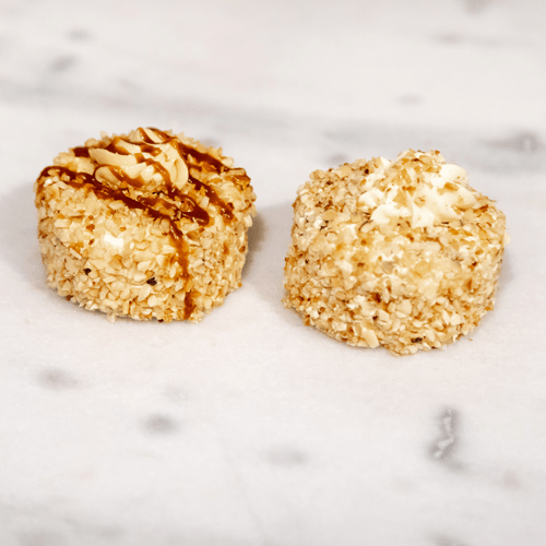Hazelnut meringue caramel