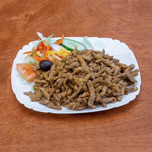Bakje fijne of grove shoarma
