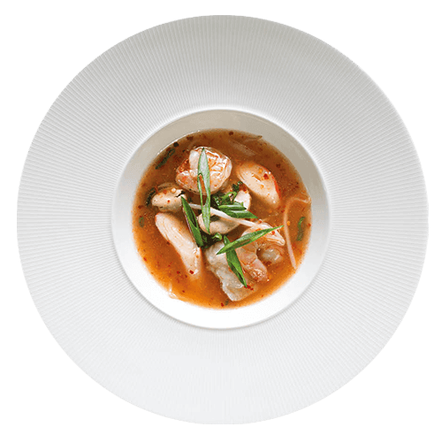 Thaise tom yum kong soep