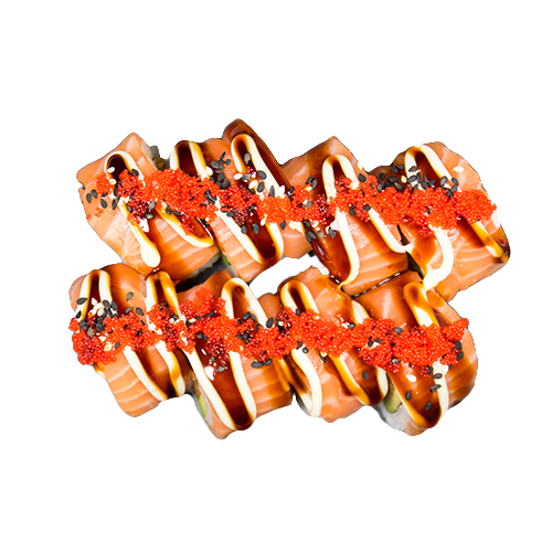 Salmon dragon roll