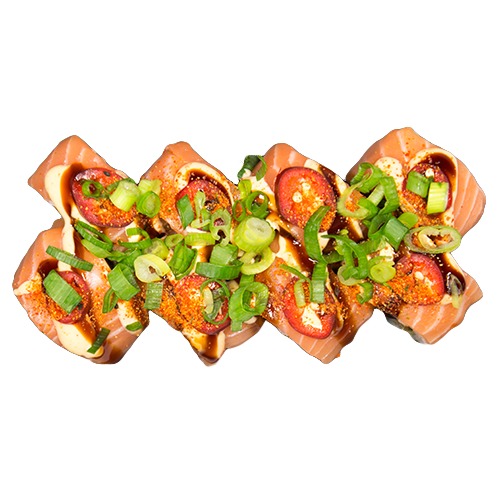 Salmon fire roll