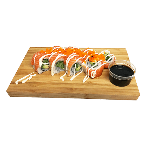 Soft shell salmon roll