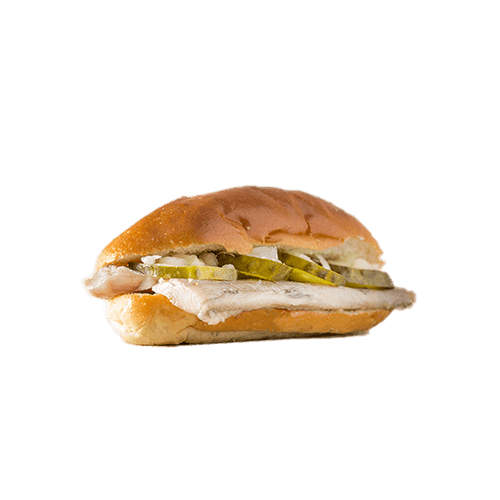 Dutch new herring sandwich
