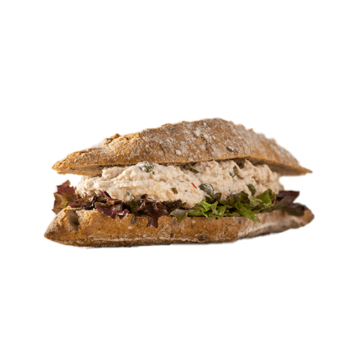 Broodje huisgemaakte tonijnsalade