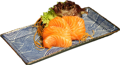 Salmon sashimi