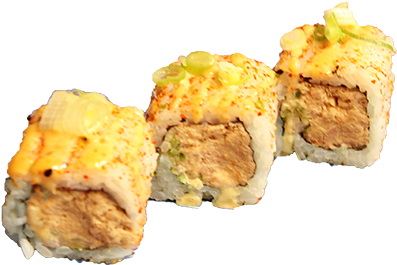 Spicy tuna inside out maki