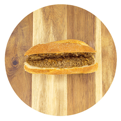 Crazy peanut minced meat sandwich (Halal)