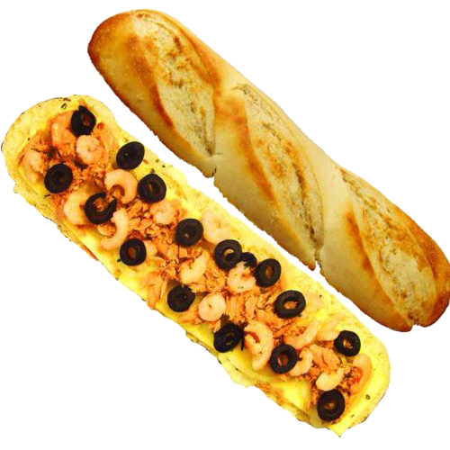 Panini tuna and shrimp
