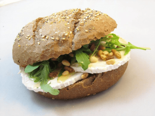 Luxury goat cheese sandwich