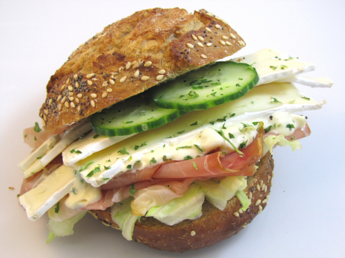 Luxury cream brie sandwich