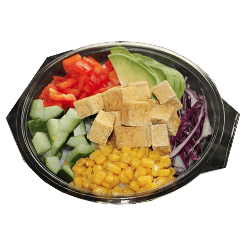 Pokébowl gebakken tofu