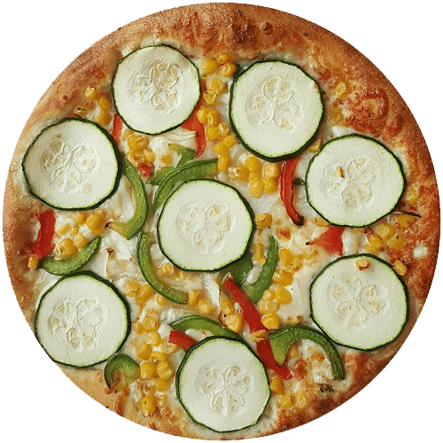 Pizza courgette