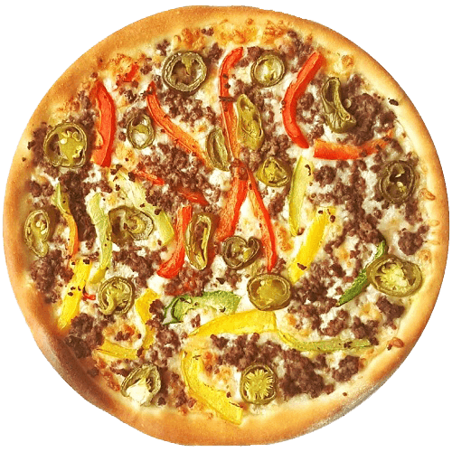 Pizza hot en meat