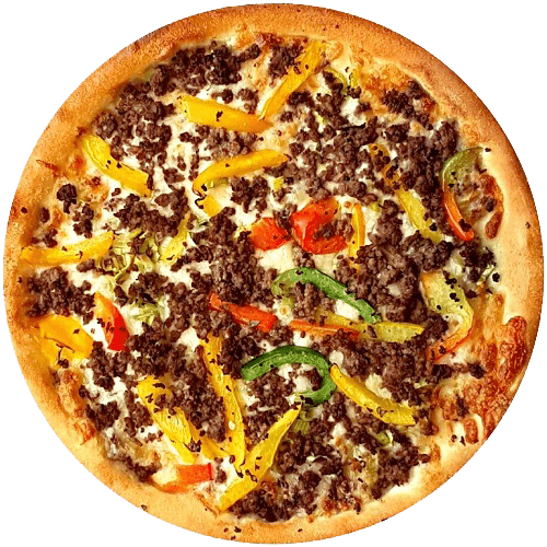Pizza leek en meat