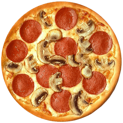 Pizza pepperoni e funghi