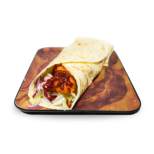 BBQ crispy chicken wrap