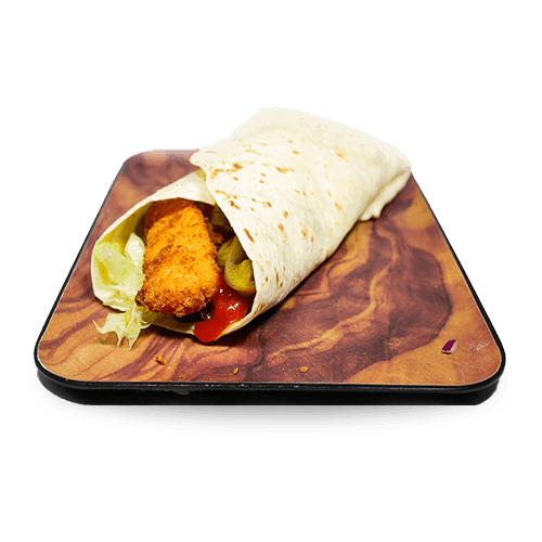 Salsa crispy chicken wrap