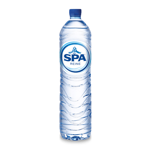 Bottle of water (Spa brand)