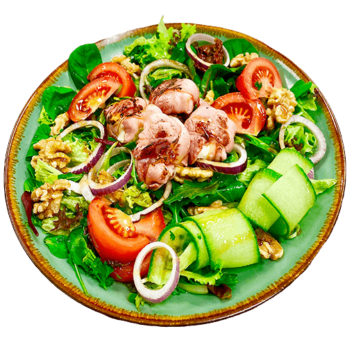 Salade met geitenkaas