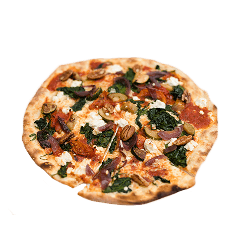Spinach pizza vegetarian