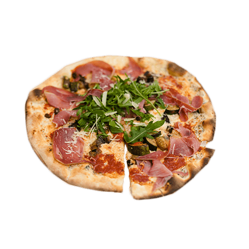 Truffle prosciutto pizza