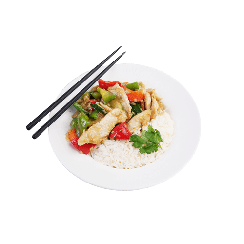 Wokschotel kip