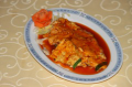 Foe Yong Hai with chicken