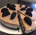 Gelatine vrije Oreo Nutella cheesecake