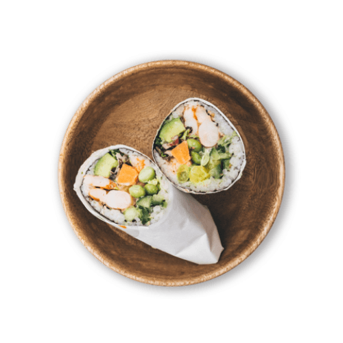 Sushi burrito Rainbow shrimp