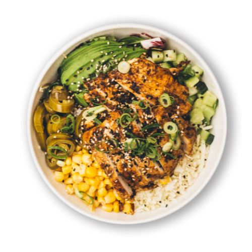 Large poké bowl Samurai chicken