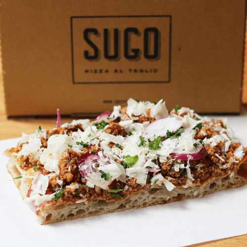 Pizza bolognese (minced beef)