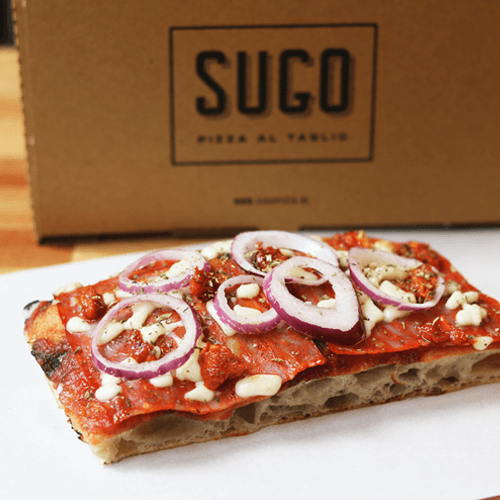 Pizza spicy salami and nduja